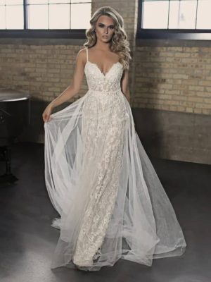 Blush Wedding Dress by Naama Navipur