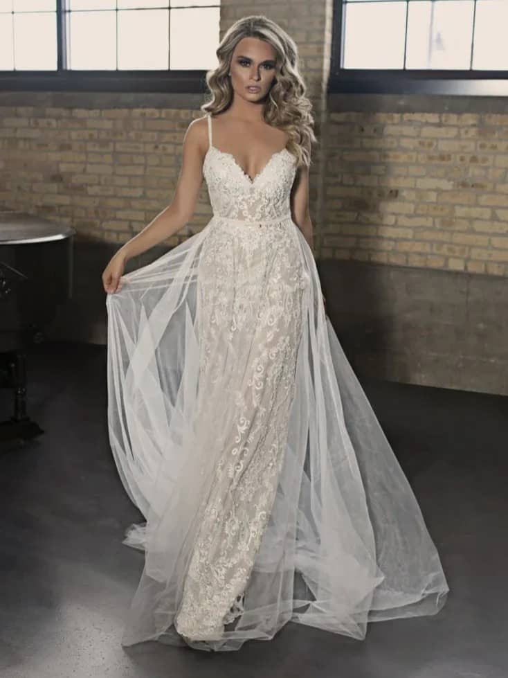 Blush Wedding Dress by Naama Navipur