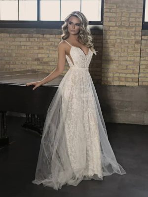 Blush Wedding Dress by Naama Navipur