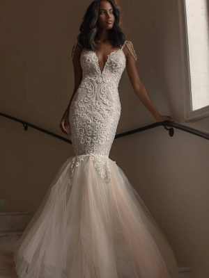 Luxe divine Wedding Dress by Naama Navipur