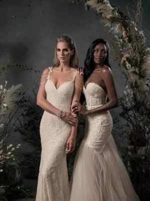 Nobility and Sky Wedding Dress by Naama Navipur