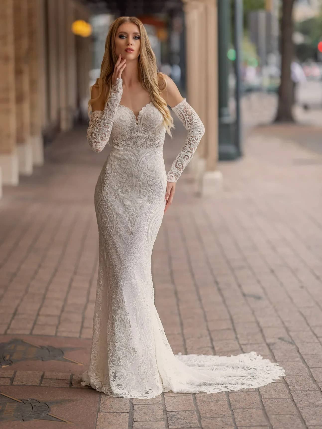 Orchid Wedding Dress by Naama Navipur