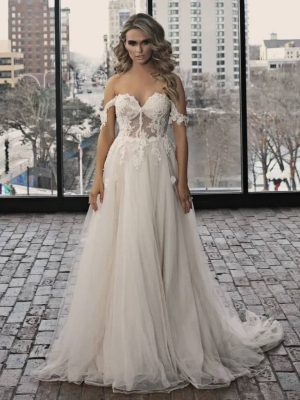 Violet Wedding Dress by Naama Navipur