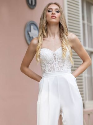 Jumpsuit Wedding Dress by Naama Navipur