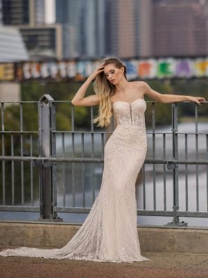 lavender Wedding Dress by Naama Navipur