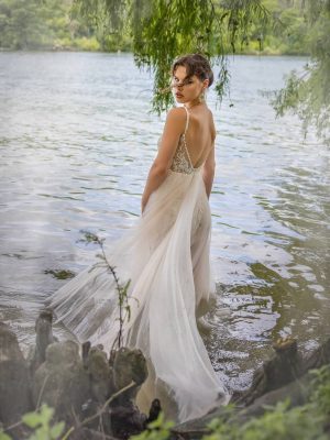 Bright Wedding Dress by Naama Navipur