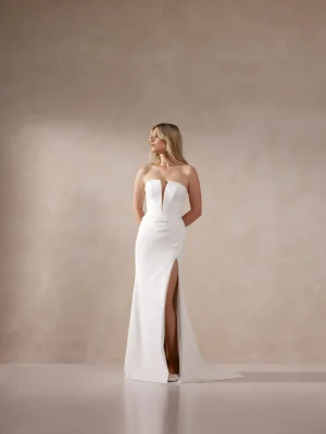 Justin Alexander Deva Fit and Flare Handmade wedding dresses USA