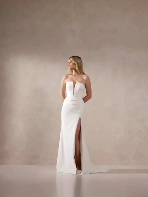 Justin Alexander Deva Fit and Flare Handmade wedding dresses USA