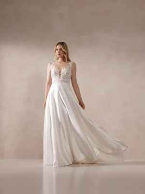 Justin Alexander Eila A Line San Diego bridal store
