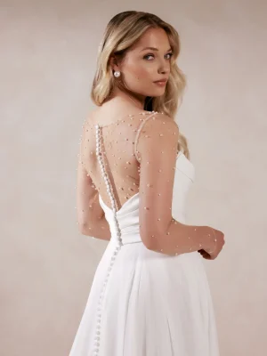Justin Alexander Eliora A Line Beach wedding gowns for destination weddings