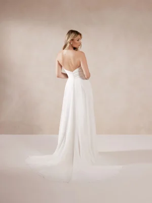 Justin Alexander Eliora A Line Romantic lace wedding dresses