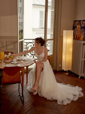 Justin Alexander Emmaline A Line Couture wedding gowns San Diego