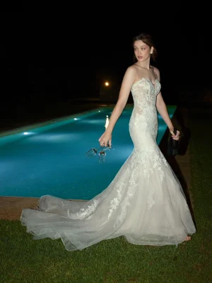Justin Alexander Sawyer Trumpet Bridal fashion trends 2025