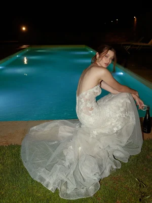 Justin Alexander Sawyer Trumpet Elegant wedding dresses for brides