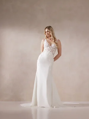 Justin Alexander Yelena Fit and Flare Beach wedding dresses San Diego