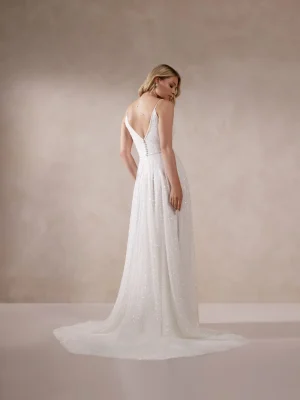 Justin Alexander Zahara A Line Couture wedding gowns San Diego