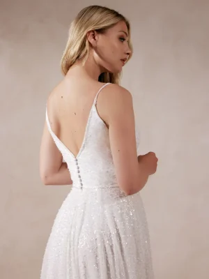 Justin Alexander Zahara A Line Vintage wedding dress collection