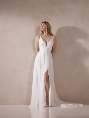 Justin Alexander Zahara A Line Wedding dress stores near me
