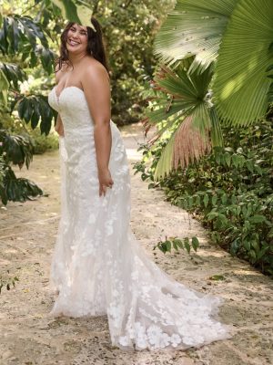 Maggie Sottero Demetria A Line Romantic lace wedding dresses