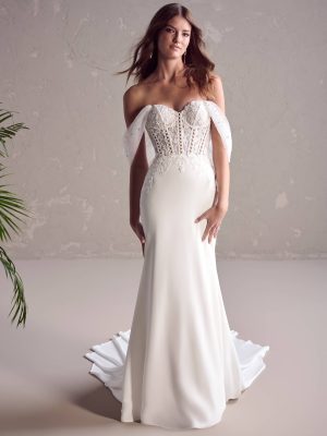 Maggie Sottero Doritte Fit and Flare Romantic lace wedding dresses