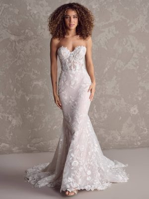 Maggie Sottero Fairchild Fit and Flare Sheath Beach wedding dresses San Diego