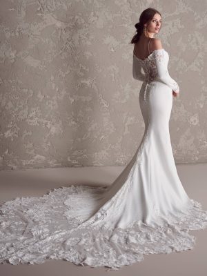 Maggie Sottero Tyra Sheath Romantic lace wedding dresses