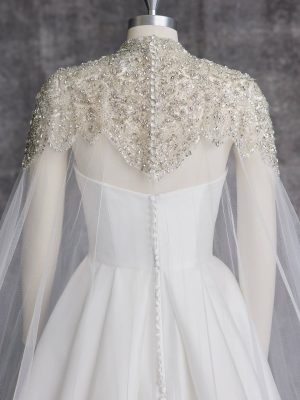 Sottero and Midgley Aspen A line Classic wedding dresses with long trains 2
