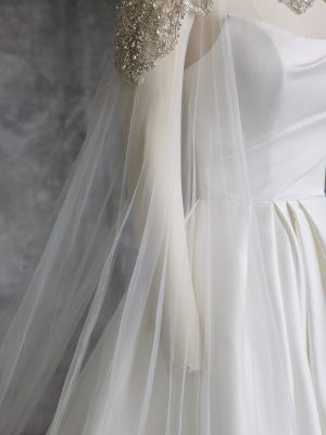 Sottero and Midgley Aspen A line Modern minimalist wedding dresses 2