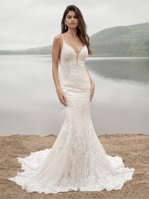 Sottero and Midgley Bailey Fit and Flare Bridal gown shopping San Diego