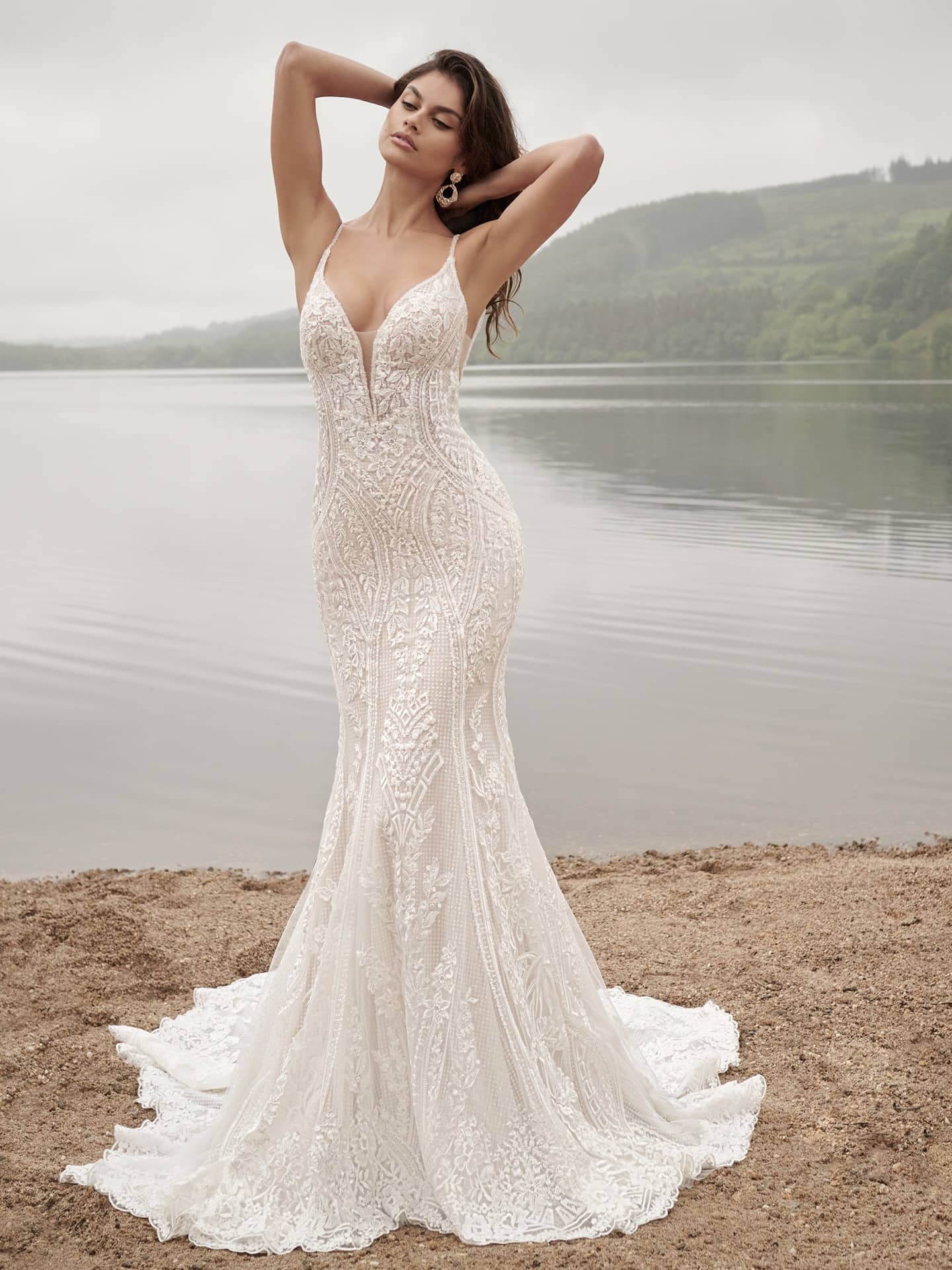 Sottero and Midgley Bailey Fit and Flare Designer wedding dresses San Diego