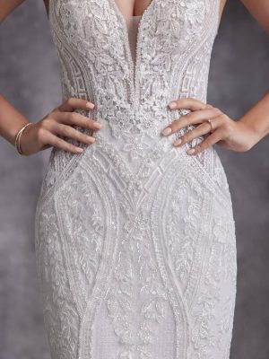 Sottero and Midgley Bailey Fit and Flare Ethereal wedding dresses for outdoor weddings