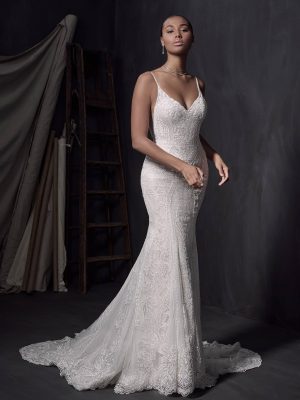 Sottero and Midgley Bailey Fit and Flare Romantic lace wedding dresses