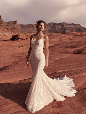 Sottero and Midgley Bailey Fit and Flare Unique wedding dress designs
