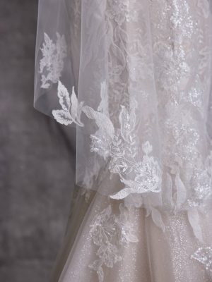 Sottero and Midgley Dove Fit and Flare Classic wedding dresses with long trains