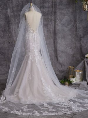 Sottero and Midgley Dove Fit and Flare Ethereal wedding dresses for outdoor weddings