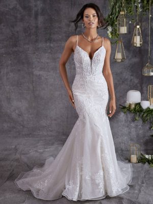 Sottero and Midgley Dove Fit and Flare Wedding Dress Custom wedding dresses San Diego