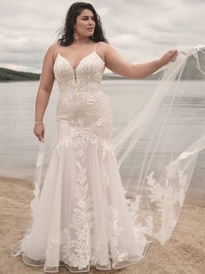 Sottero and Midgley Dove Fit and Flare Wedding Dress Wedding dress shop San Diego