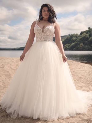 Sottero and Midgley Royce Ballgown Luxury wedding gowns San Diego Curve