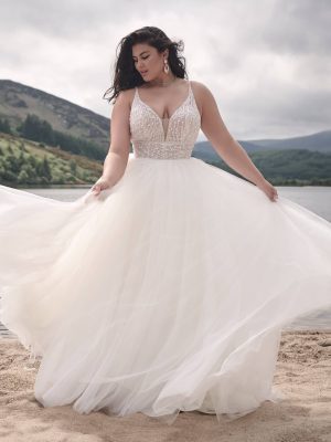 Sottero and Midgley Royce Ballgown Wedding dress shop San Diego Curve