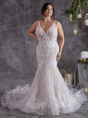Sottero and Midgley Zander Lane Fit and Flare Plus size wedding dresses San Diego