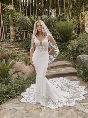 Casablanca Alice Fit and Flare Designer wedding dresses San Diego
