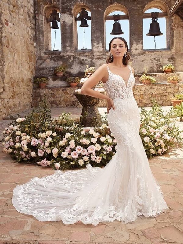 Casablanca Annalise Fit and Flare Bridal gown shopping San Diego