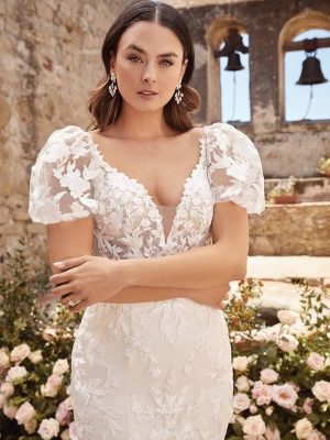 Casablanca Annalise Fit and Flare Ethereal wedding dresses for outdoor weddings