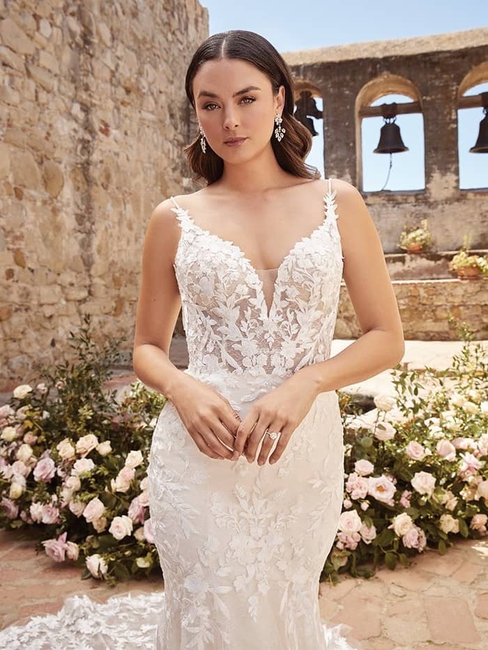 Casablanca Annalise Fit and Flare Luxury wedding gowns San Diego