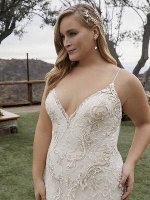 Casablanca Brooklyn Fit and Flare Bridal gown San Diego showroom
