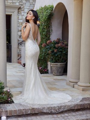 Casablanca Carley Fit and Flare Top rated wedding dress store San Diego