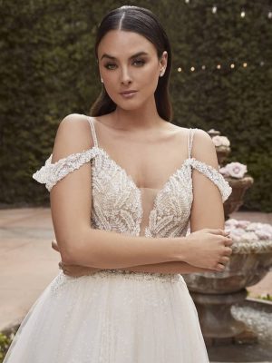 Casablanca Carrie A line Where to buy a wedding dress online