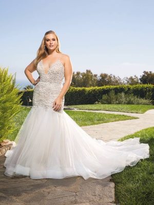 Casablanca Clara Fit and Flare Affordable bridal gowns online
