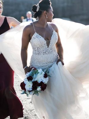 Casablanca Clara Fit and Flare Couture wedding gowns San Diego