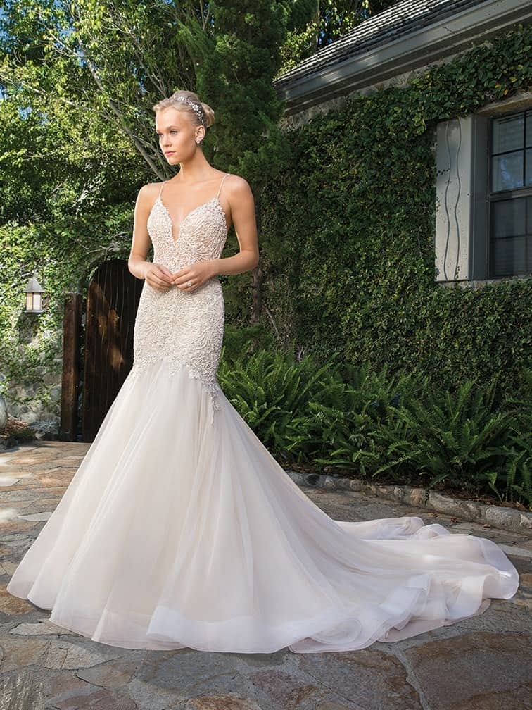 Casablanca Clara Fit and Flare Wedding dress stores near me
